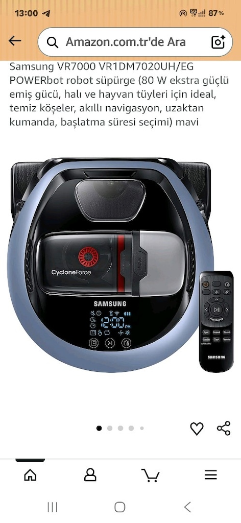 Samsung VR7000 POWERbot robot süpürge