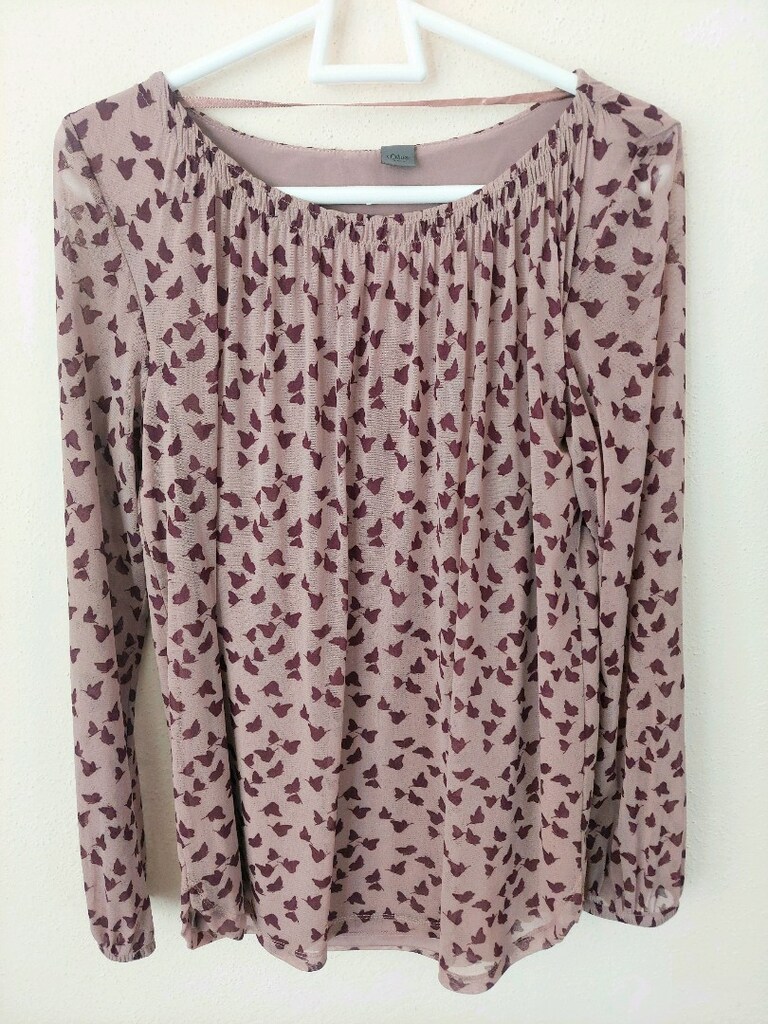 s.Oliver Premium kelebek desenli bluz - 2
