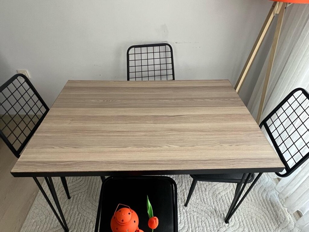Masa + 4 Sandalye + Lambader + Dekorasyon Seti | Toplu Satılık - 5