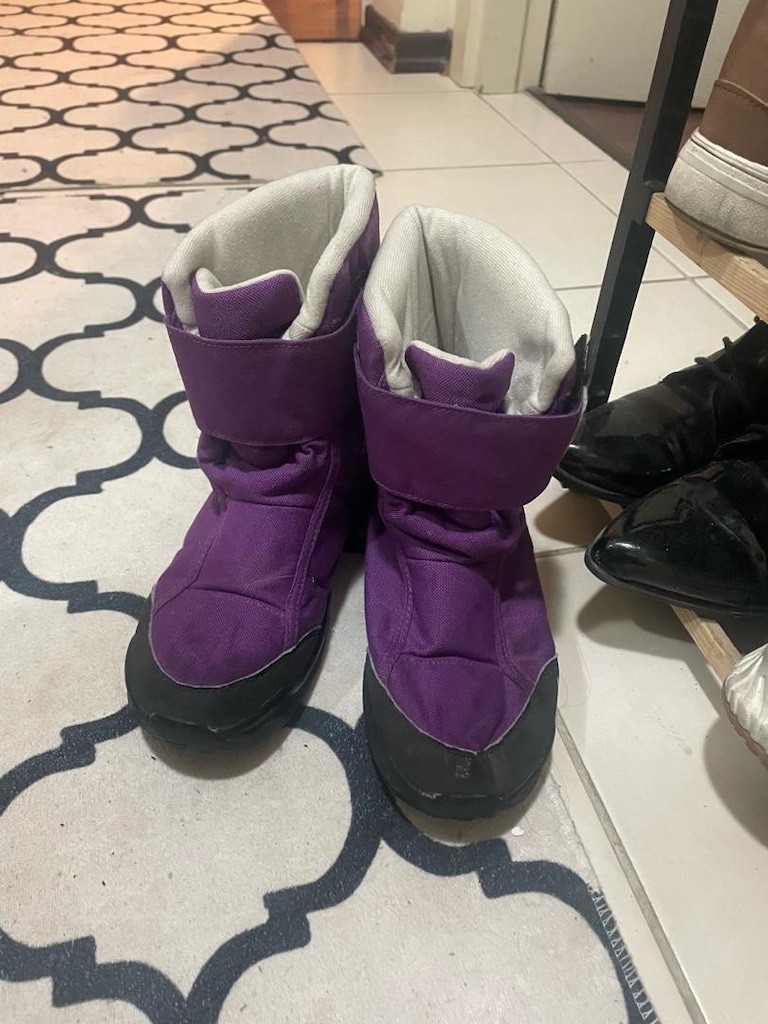sağlam yeni gibi mor çocuk kar botu - 3