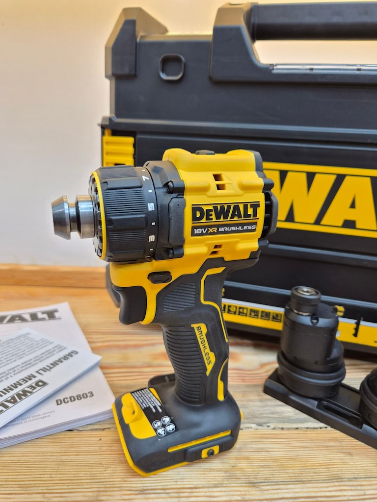 Dewalt DCD803NT 18V Kömürsüz Çok Başlıklı Matkap - 3