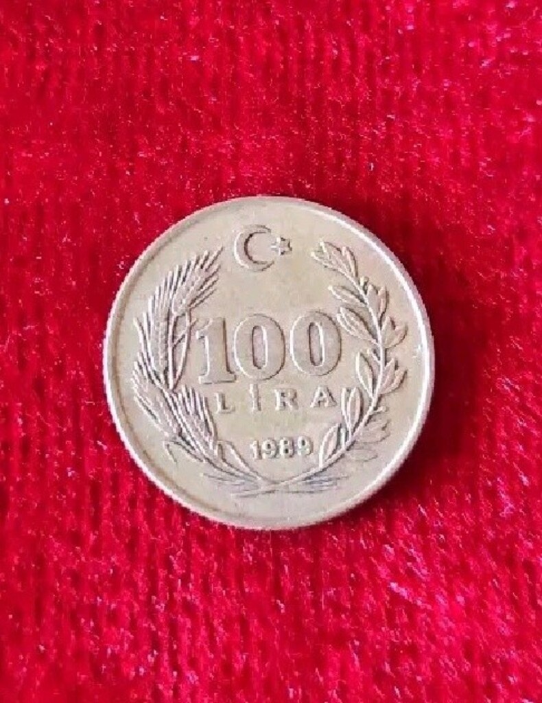 100 TL. 1989 baskıdır. Lütfen açıklama bölümünü okuyunuz. - 2