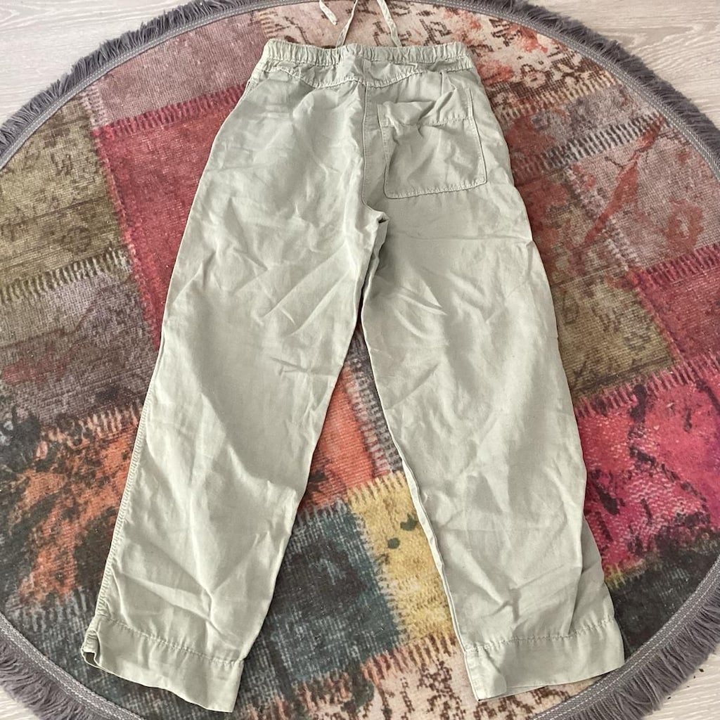 spor model zara bağcıklı pantolon S - 5