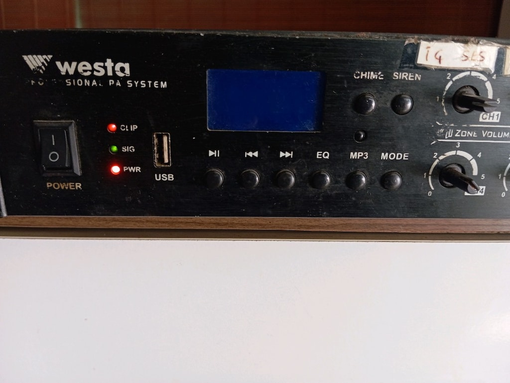 westa wm-250ut mixing amplifier - 6
