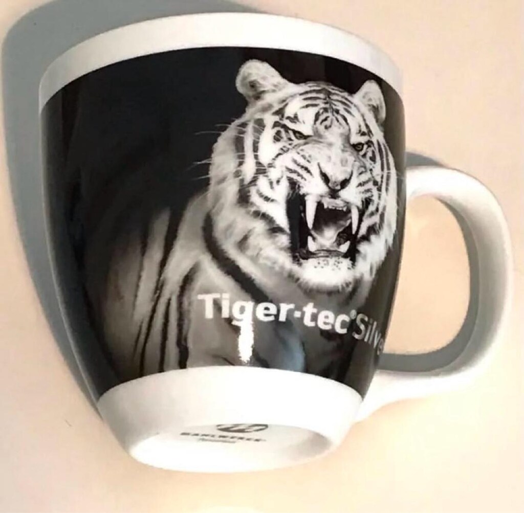 ALMAN “Mahlwerck” damgalı Tiger Porselen Mug & Kupa - 5