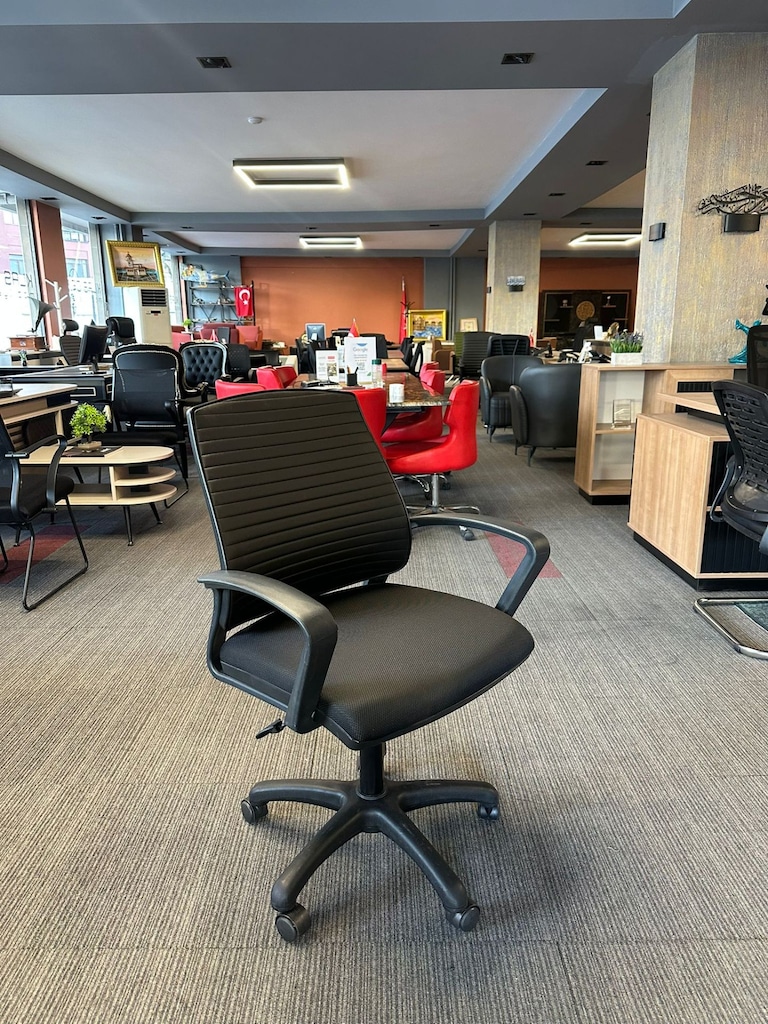 KLAS OFİS ÜSKÜDAR GRİ OTURUMLU SİYAH FİLELİ ÇALIŞMA KOLTUĞU - 2