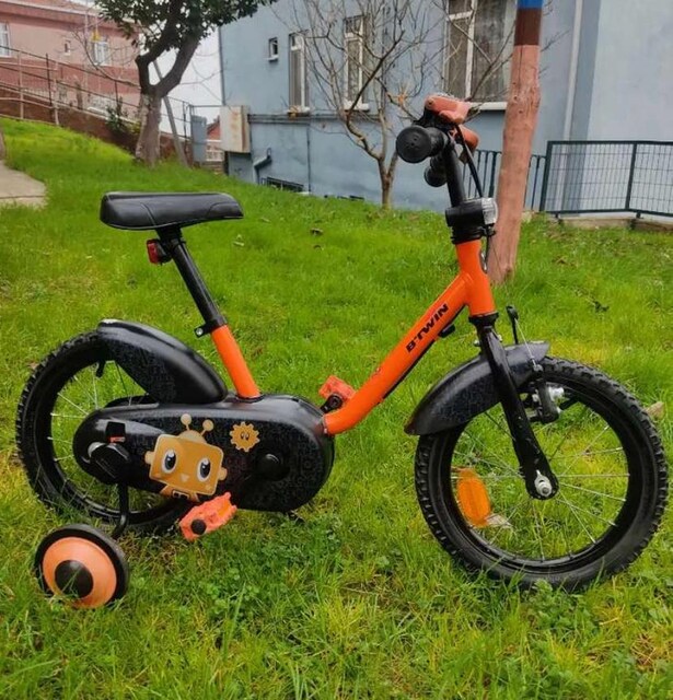 btwin decathlon 500 rockrider 14jant 3-7yaş rabot desen çocuk bisiklet