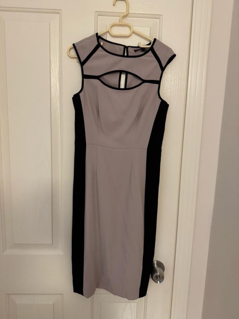 BCBGMAXAZRIA Etiketli Sıfır Elbise – Siyah/gül kurusu
