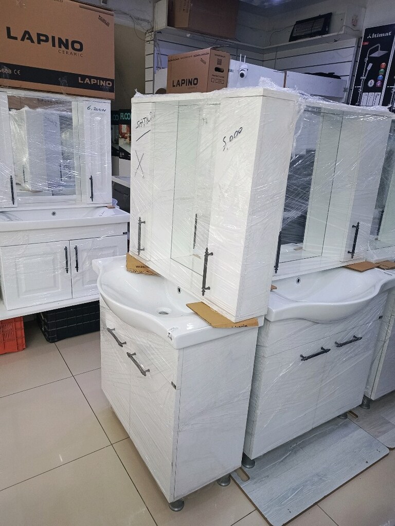 80 cm klasik ayakli banyo dolabi - 12