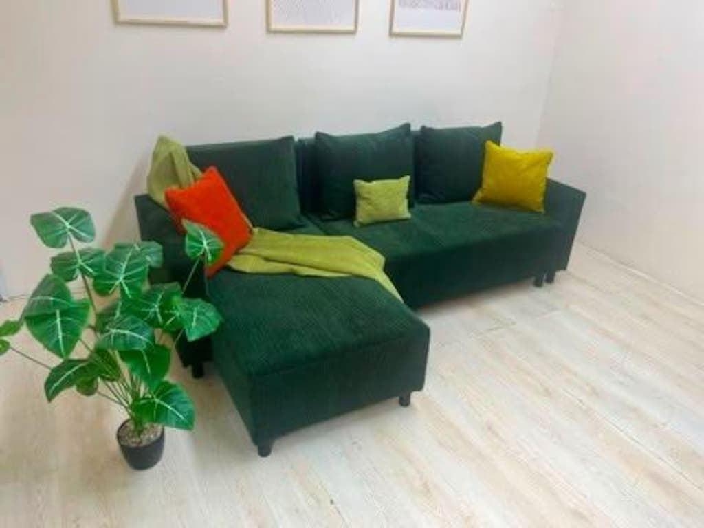 IKEA LUNGVİNK SIFIR KAPLAMA YATAKLI BAZALI L KÖŞE KOLTUK KANEPE - 2