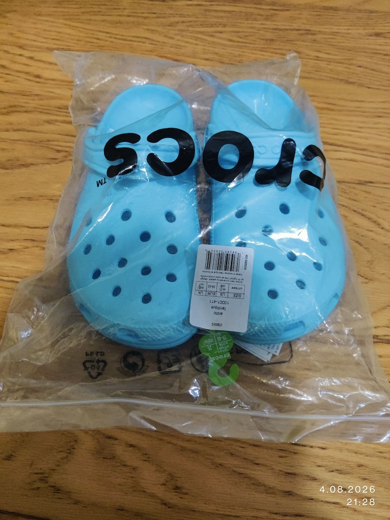 Crocs Classic Terlik Unisex Yetişkin 39-40 Numara Açık Mavi Renk - 2