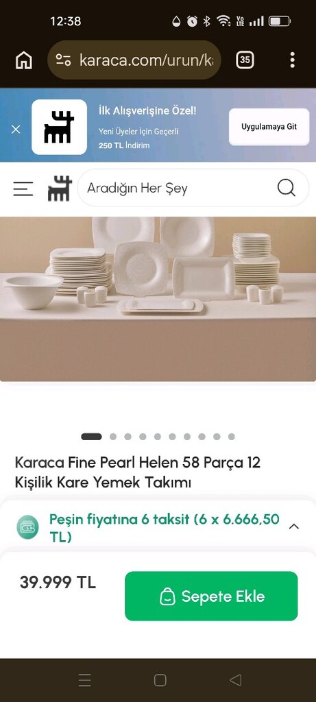 Karaca yemek takımı - 4