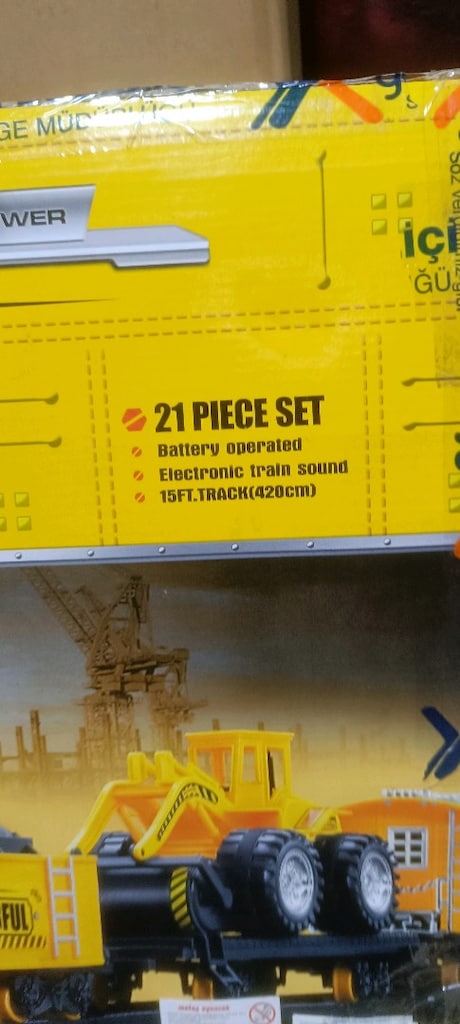 en büyük boy ışıklı sesli tam set 21 parça Tren seti - 9