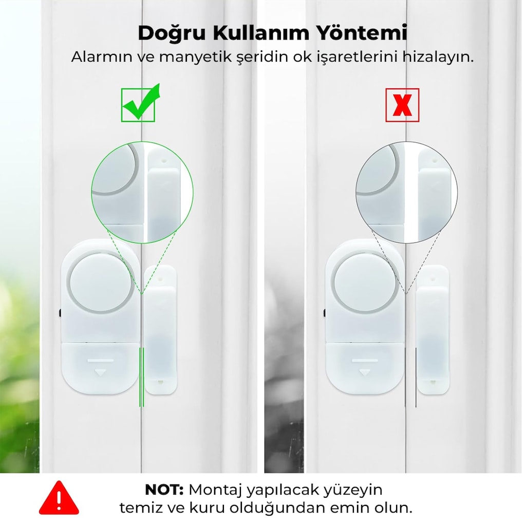 MİNİ MANYETİK PENCERE VE KAPI GÜVENLİK ALARMI - 3