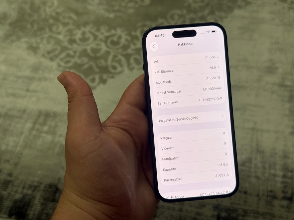 Çok Temiz Tamirsiz Sorunsuz iPhone 15 YD Cihazı Yılı Kurtarıyor - 3