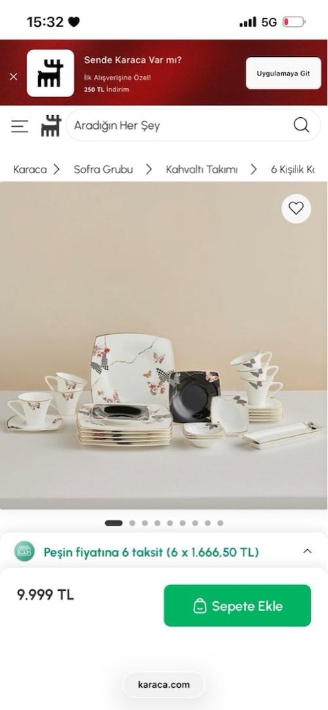 Karaca Fine Pearl Unique 26 Parça 6 Kişilik Kahvaltı Takımı - 2