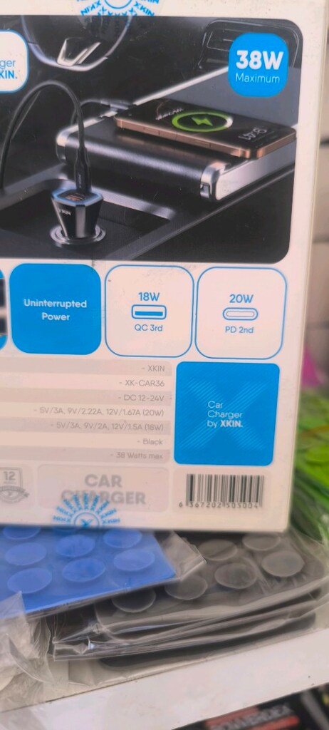 Hızlı şarj destekli,38 W araç çakmaklık şarj adaptörü - 3