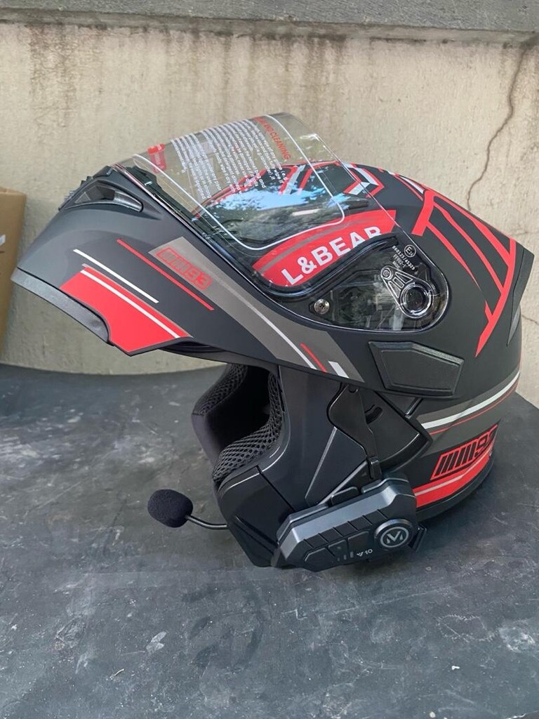 Çene açılır kask + interkom - 2