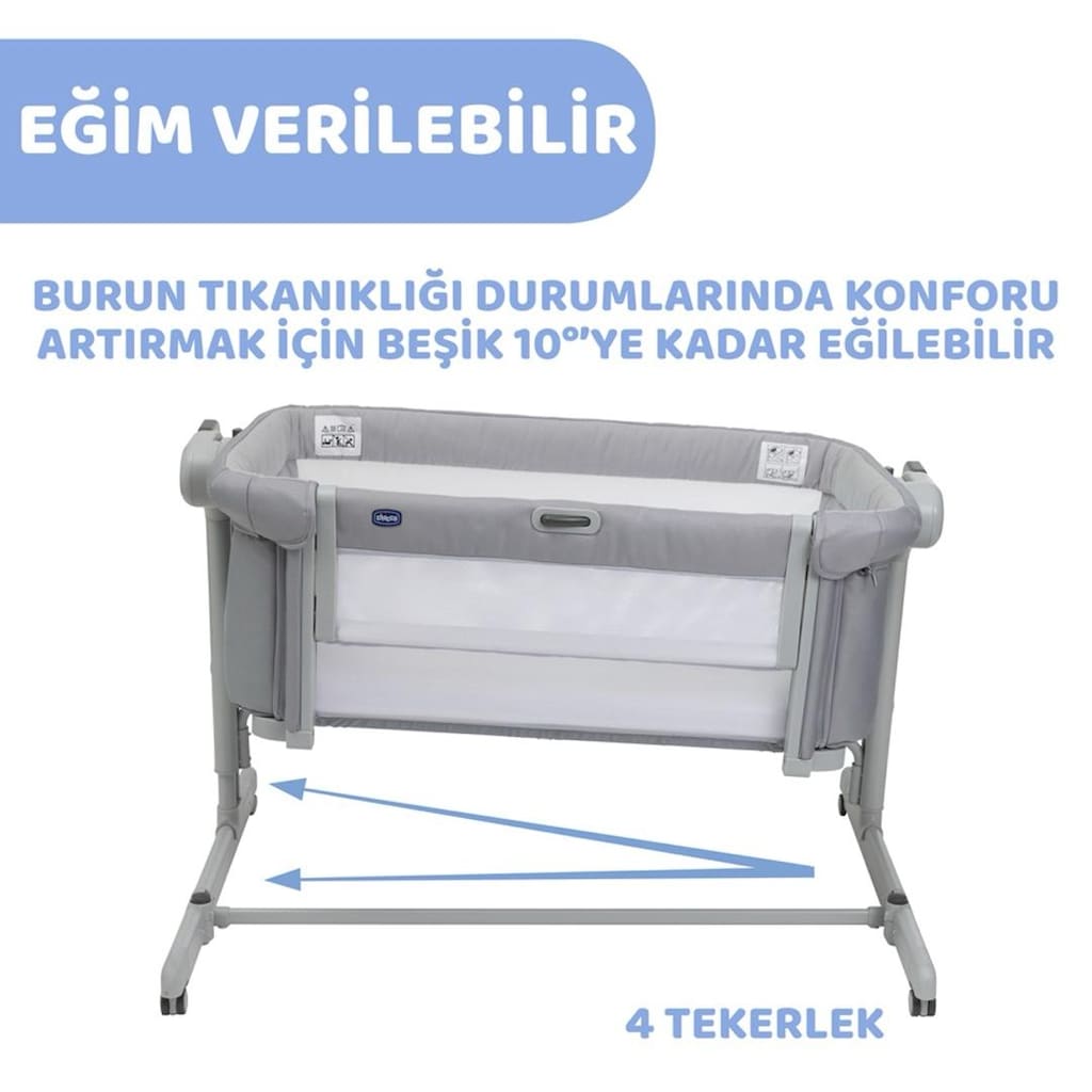 Chicco Next2Me Magic Evo Anne Yanı Beşik - Taşıma Çantalı - Tertemiz - 7