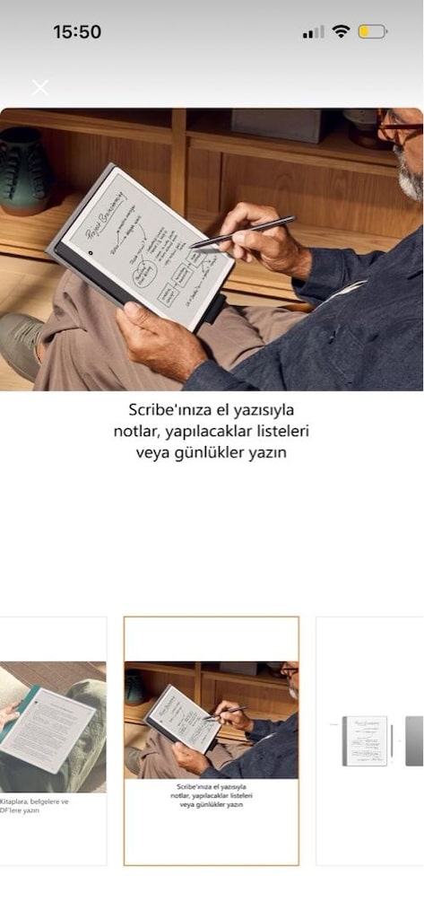 Sıfır Kapalı Kutu Amazon Kindle Scribe 2024-32GB+Premium Pen-Faturalı - 4