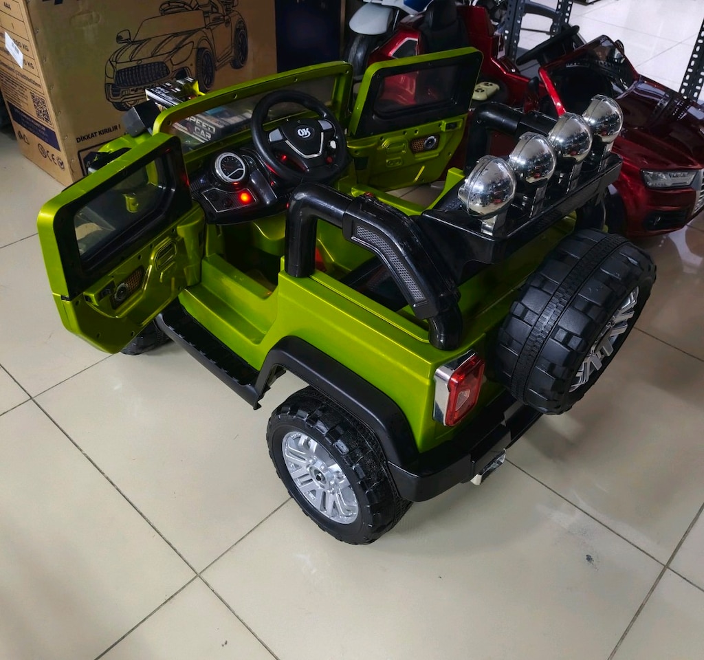 (AnkaCar ÇOCUK oto galeri)12+12 2 MOTOR KUMANDALI AKÜLÜ ARABA JİP - 5