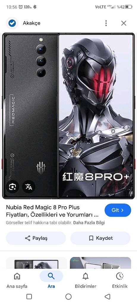 sahibinden satılık yada takasli redmagic 8 pro