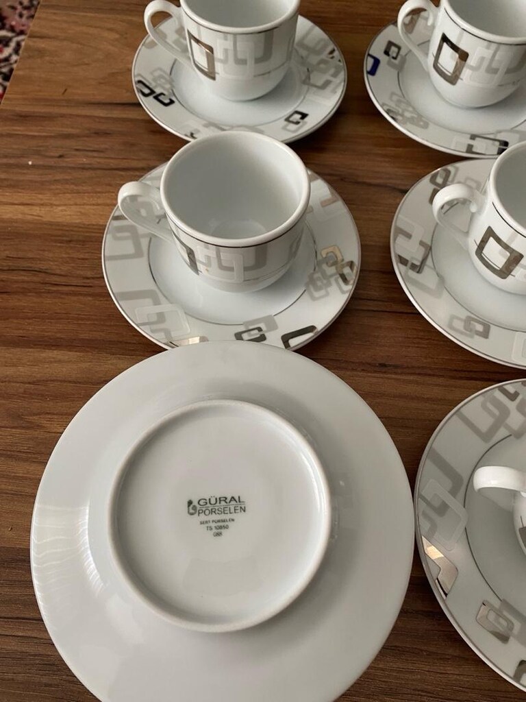 güral porselen 6 lı fincan takımı - 4
