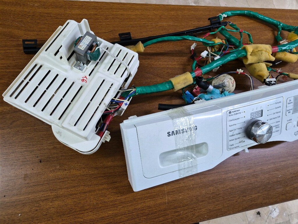 Samsung Ecobuble 8.0kg / 5.0kg WD0804W8E Çamaşır Makinesi Anakart Kabl - 12