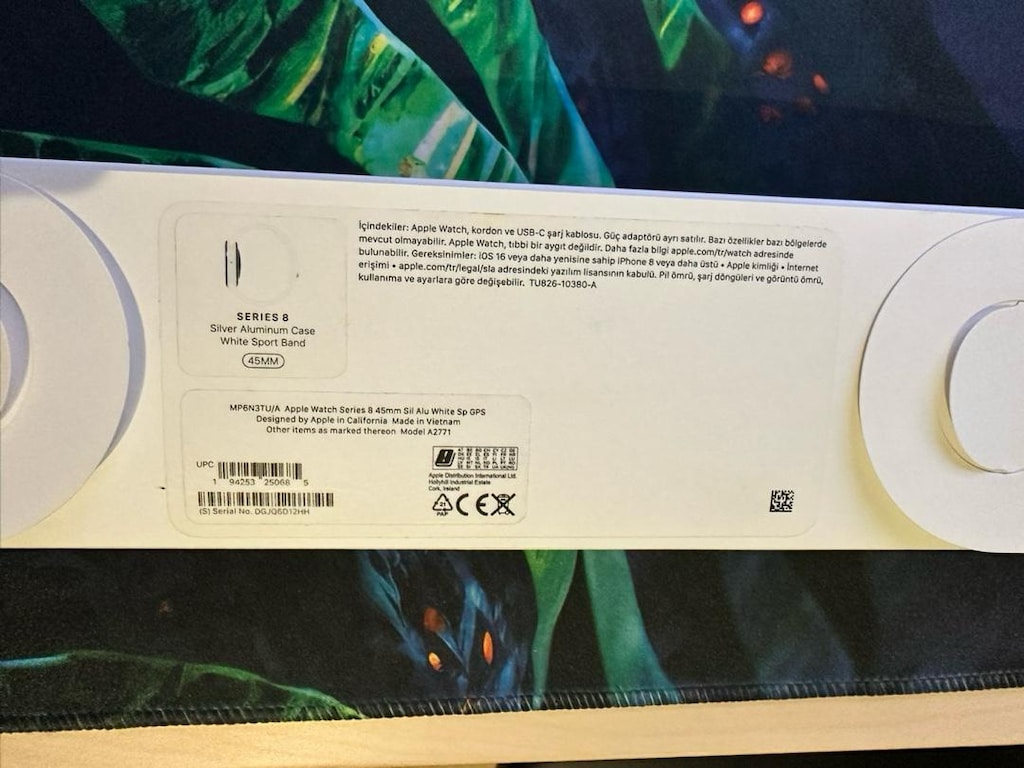Apple Watch Series 8 45mm Silver-%100 Pil- Kutulu (TR Cihazı) - 5