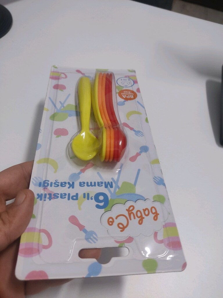 BabyCo 6'lı Plastik Mama Kaşığı +6Ay Orjinal - 4