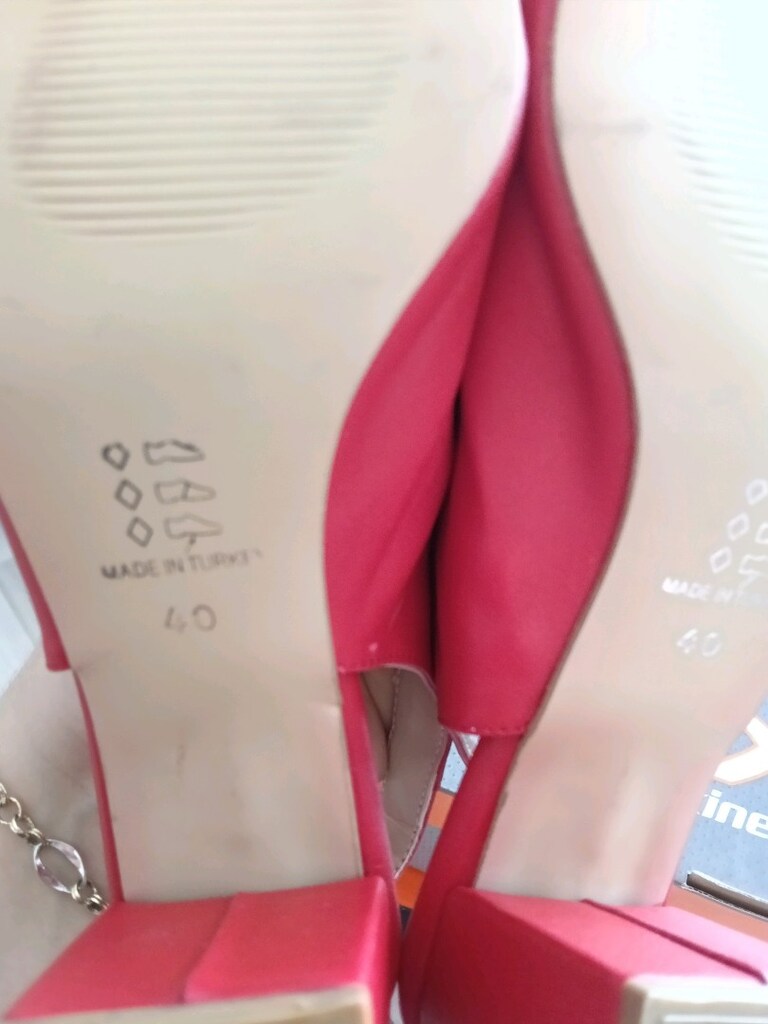 Kırmızı slingback ayakkabı - 4