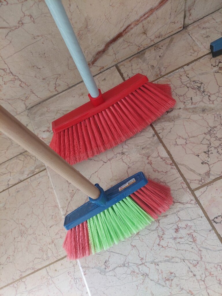 Saplı fırça ve . çekpas çeşitleri. Küçük çekpas. Küçük faraş süpürge. - 2