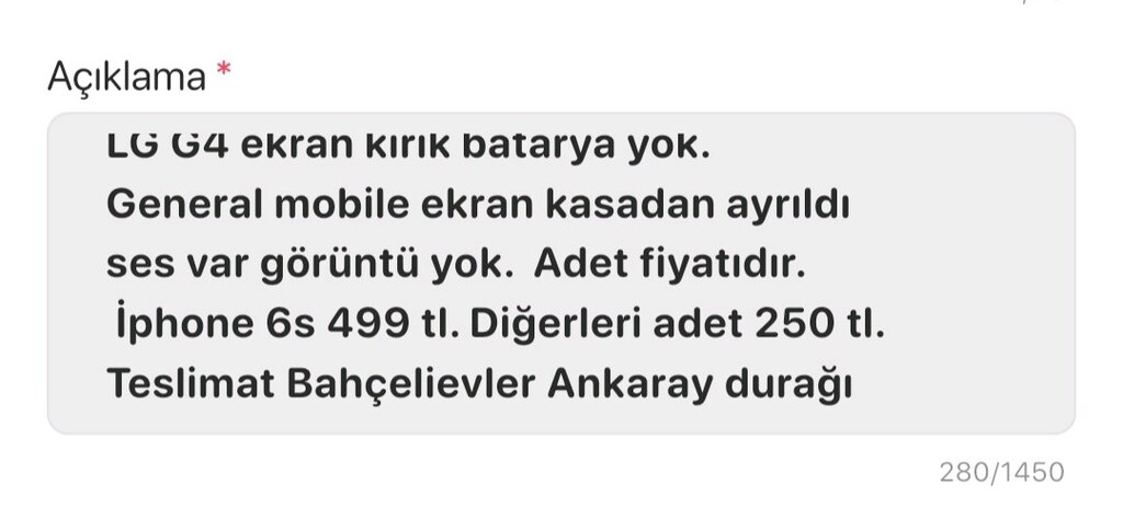 Arızalı telefon. Parça niyetine. Açıklama 3. resimde. - 3