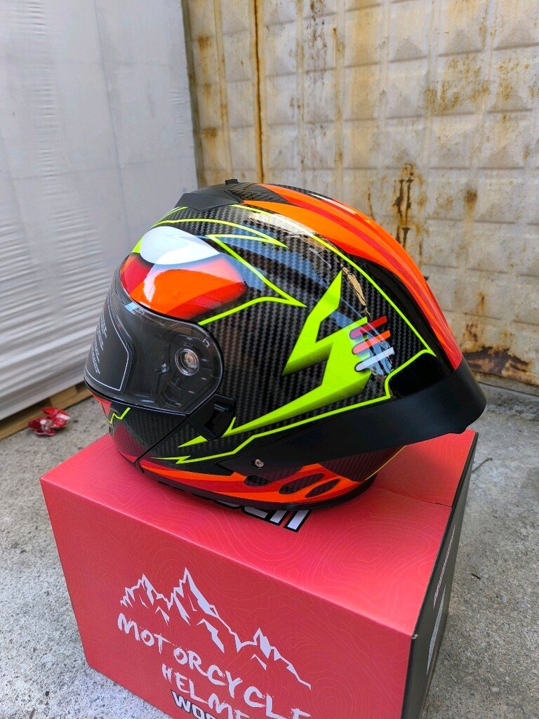 Kask WOSEN Çene Açılır Güneş Vizörlü Sıfır Hiç Kullanılmadı Beden L - 4