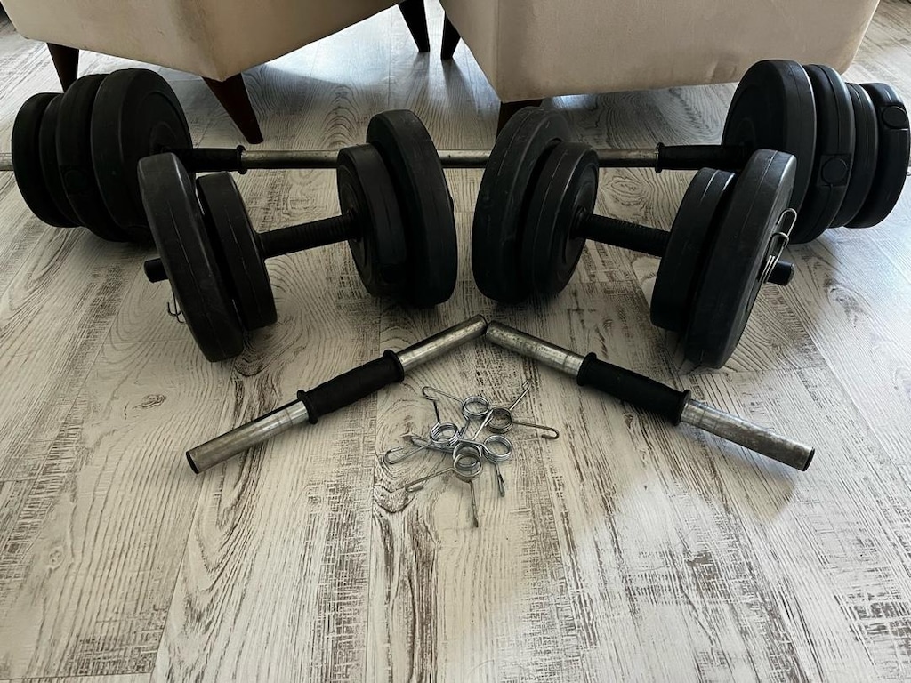 Ağırlım Seti 60 kg - Dumbell , Düz Bar