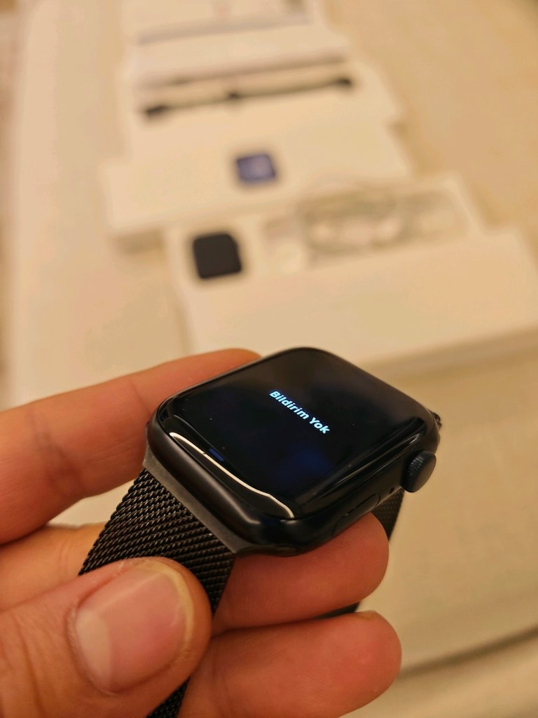 APPLE WATCH SERİES 9 45 mm Midnight Siyah - 4