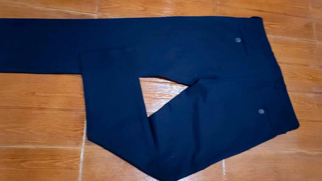 Erkek likralı koyu lacivert pantolon. - 9
