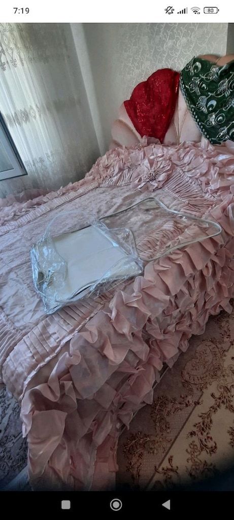 Antep işi yatak örtüsü - 4
