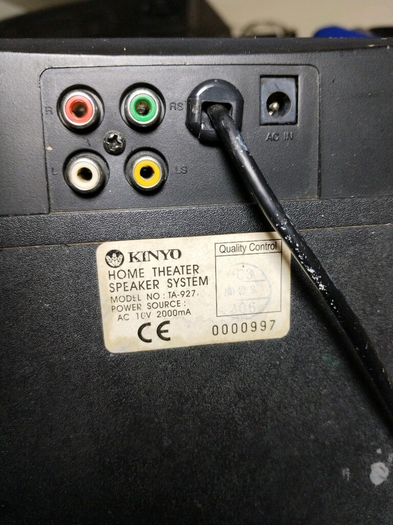 KINYO 4+1 SES SİSTEMİ ( CİHAZ 10 VOLT ADAPTÖRLE ÇALIŞMAKTADIR ) - 4