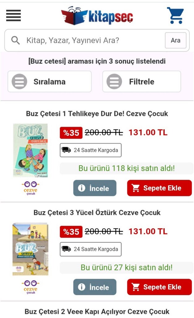 Buz Cetesi 1 ve 3 - 4
