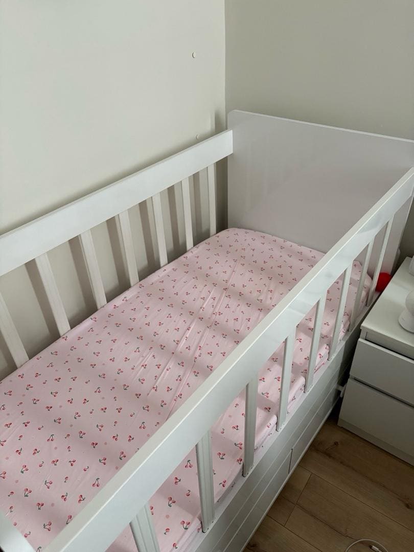 Bebek Yatağı Sallanır Sabitlenir Çekmeceli 60x120 Beşik - 3