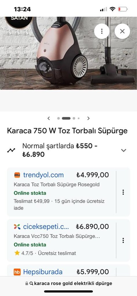 karaca rose gold süpürge - 4