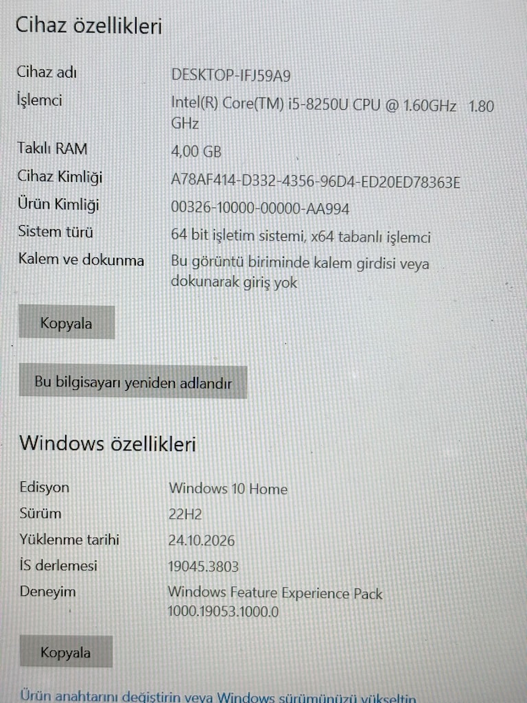 İLK GELEN ALIR! Çift Ekran Kartlı Lenovo i5 / AMD Radeon / 256GB SSD - 11