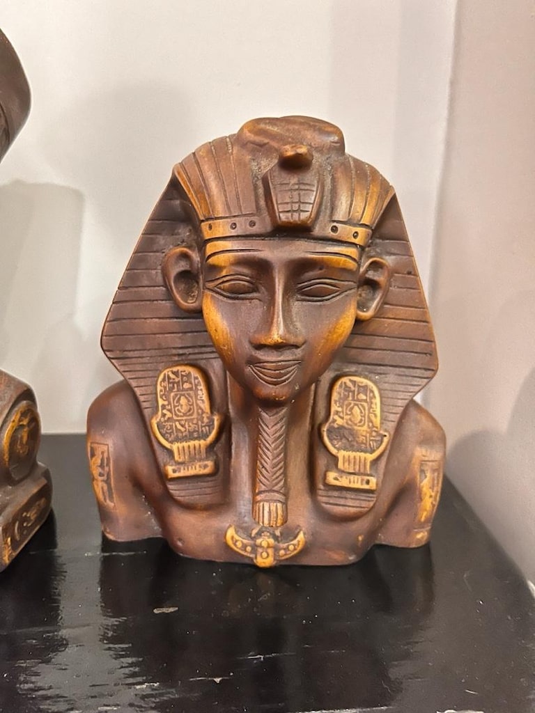 Antik Mısır Temalı Ahşap Heykel Seti - 4
