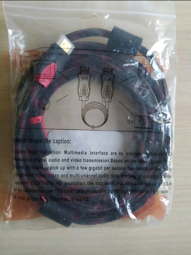 ALTIN UÇLU HDMI KABLO 3 METRE HİÇ KULLANILMADI SIFIR SORUNSUZ MÜKEMMEL - 2