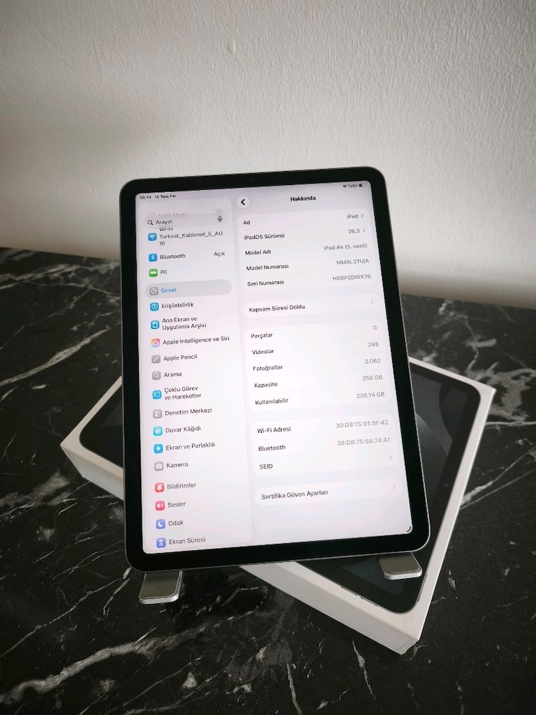 Sıfır 256 GB iPad Air 5. Nesil - 3