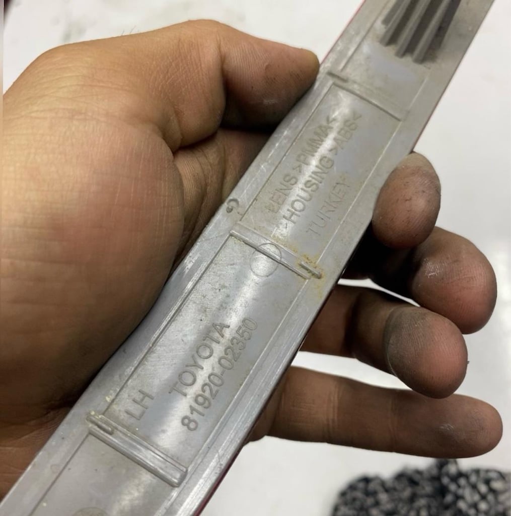 Toyota corolla arka tampon reflektör 2019 2021 modele kadar - 2