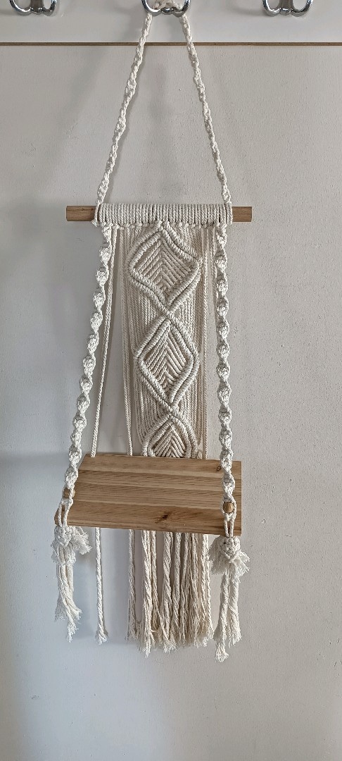 makrome duvar rafı - 3
