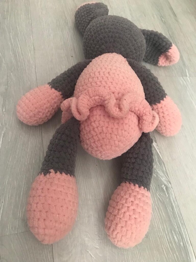 amigurumi el yapımı örgü köpek oyuncak - 6