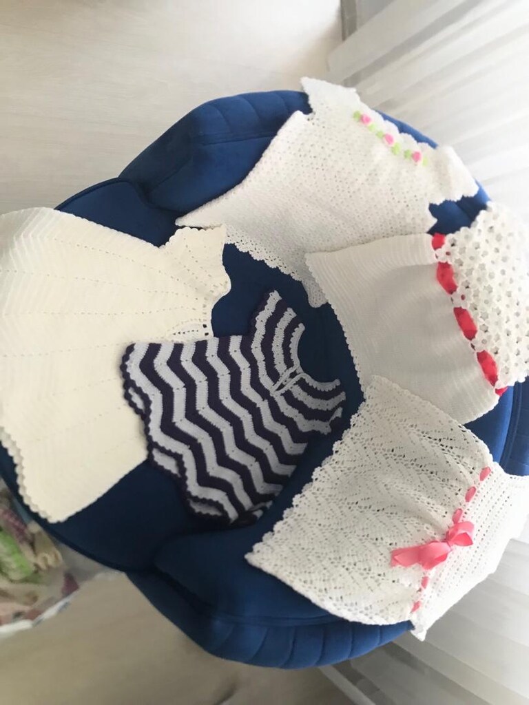 bebek çocuk örgü yelek elbise patik - 7